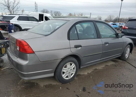 2005 Honda Civic Dx Vp из США, поврежденный, VIN 1HGES16365L017741